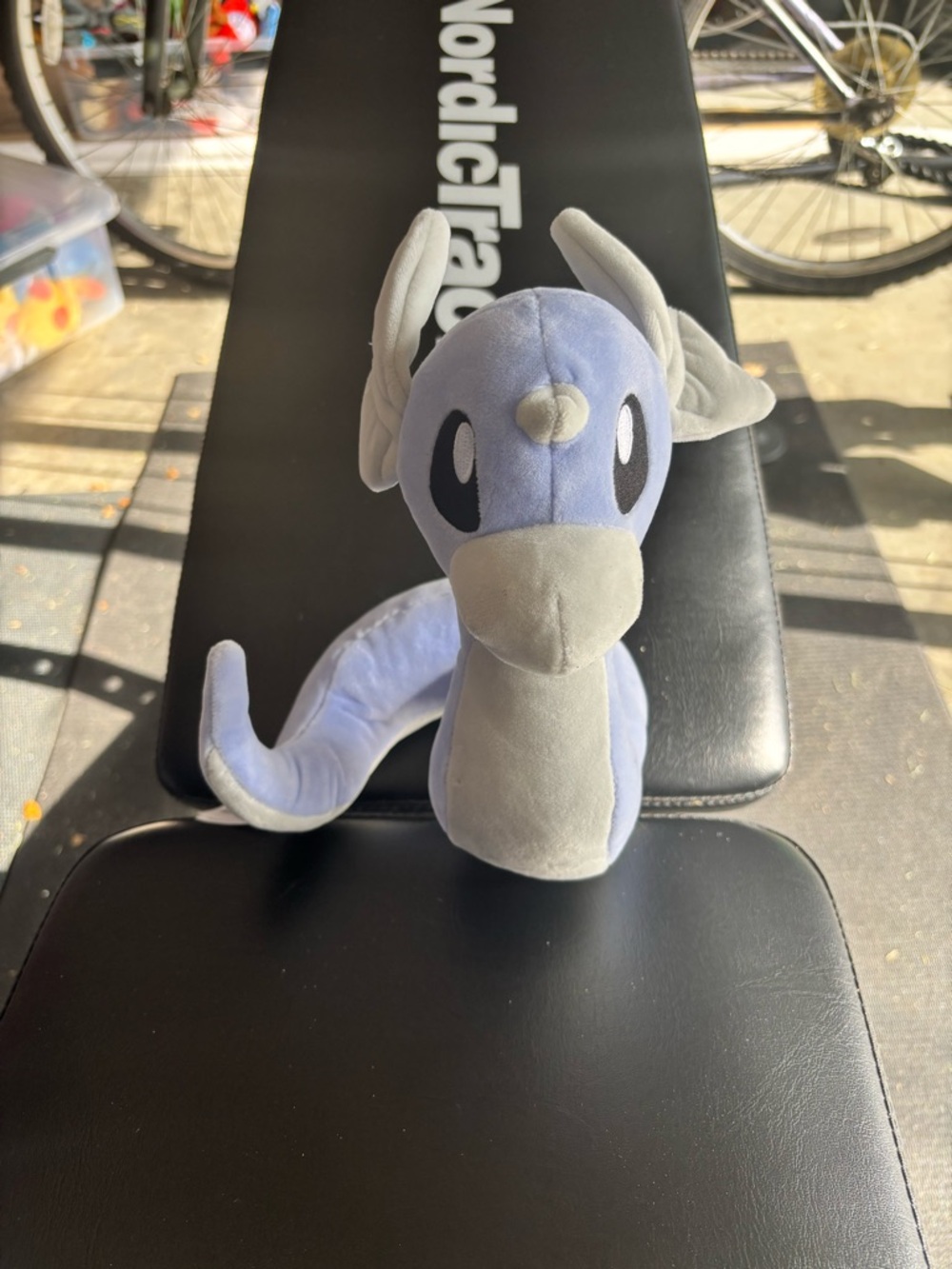 Pokemon Dragonair Plush - Light Blue and White